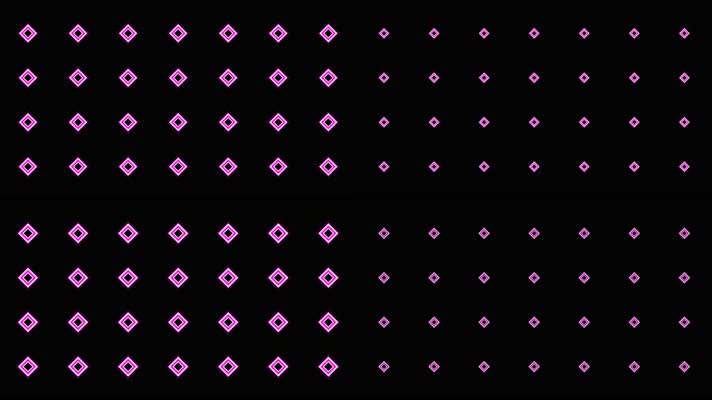 4K粉紫色菱形动感节奏视频-通道循环 