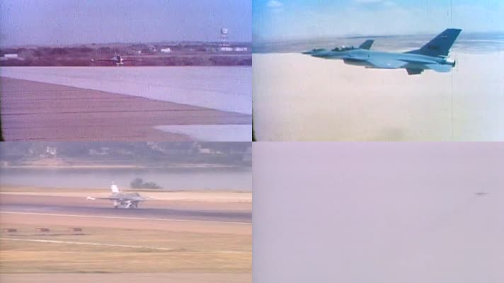 80年代的美国F16战斗机影像12
