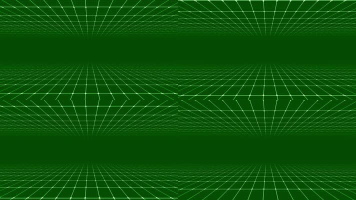 4K绿色网格运动背景视频