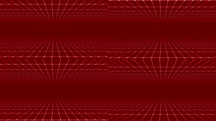 4K红色网格运动背景视频
