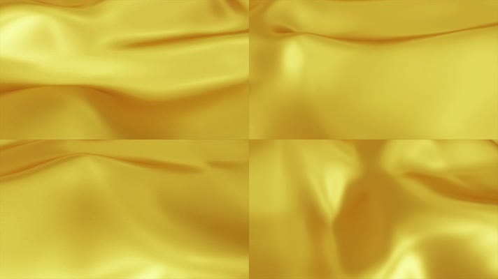 【4K】黄色丝绸
