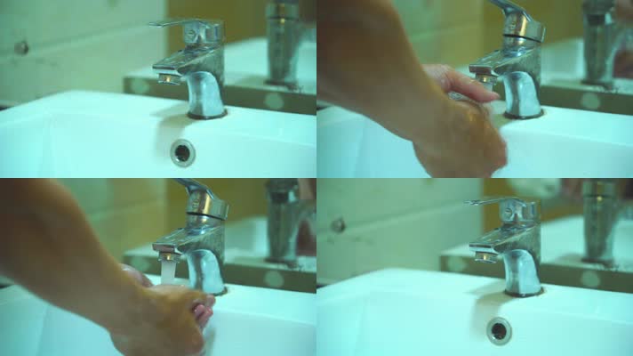 酒店房间洗手台开水龙头洗手擦手