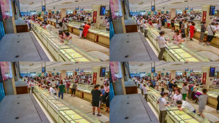 北京菜市口百货商场 买黄金人流 延时摄影
