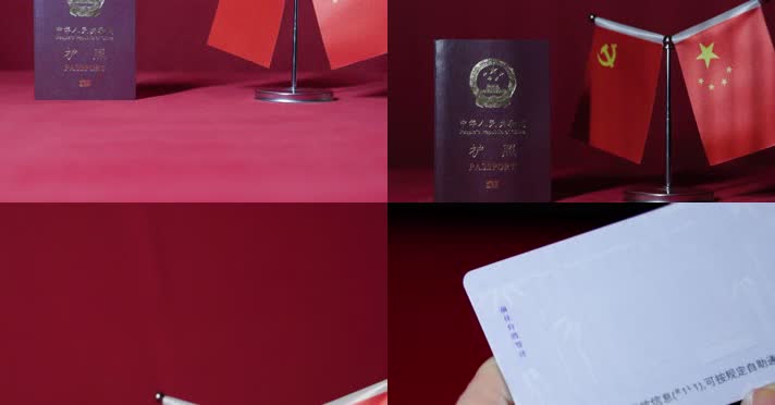 中国护照 港澳通行证 出国旅游签证证件
