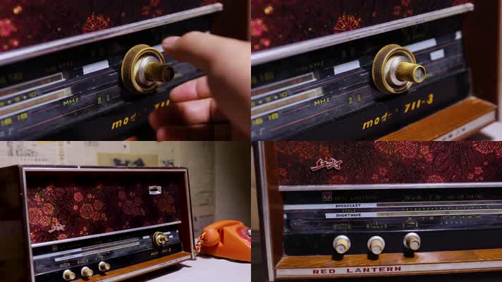 （原创4K）老式怀旧收音机