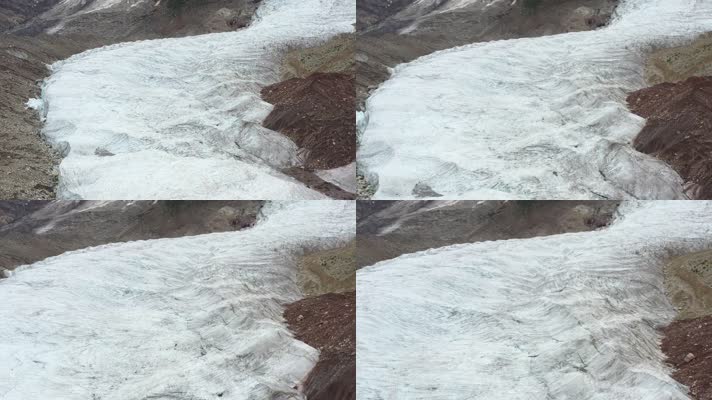 西藏米堆冰川自然风光航拍