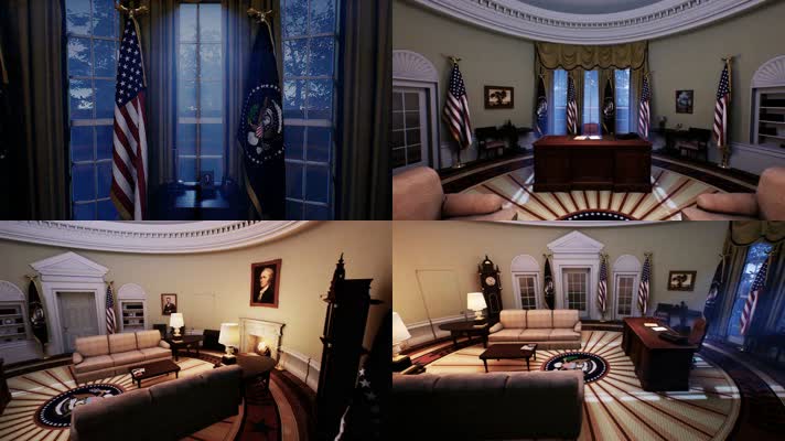 【4K】白宫总统办公室