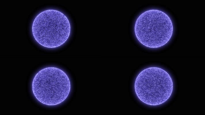 无限循环蓝色动感科技粒子背景（素材）