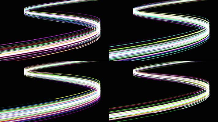 唯美光线粒子循环LED视频（素材）3