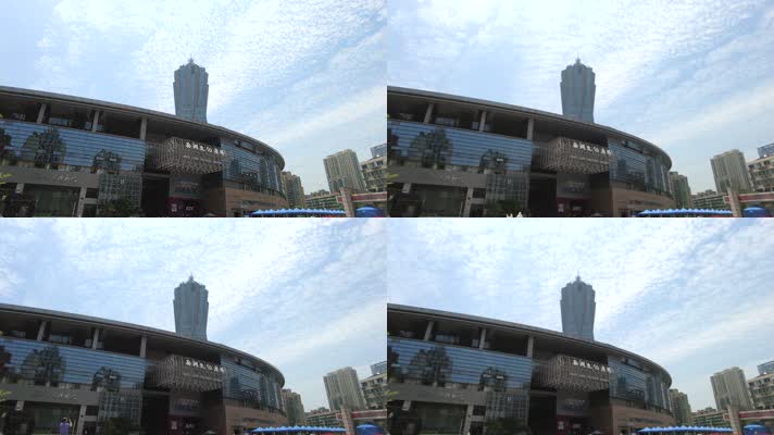 杭州西湖文化广场延时摄影