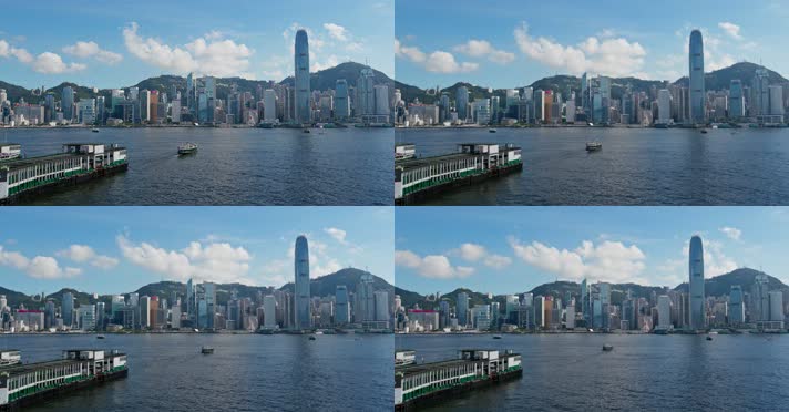 香港城市4K风景实景城市建筑