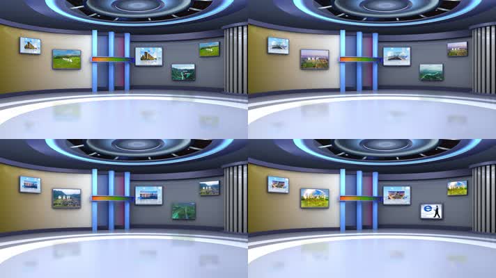 生活综艺节目虚拟演播室演播厅扣像背景