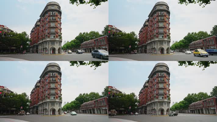 4k拍摄上海历史建筑武康大楼
