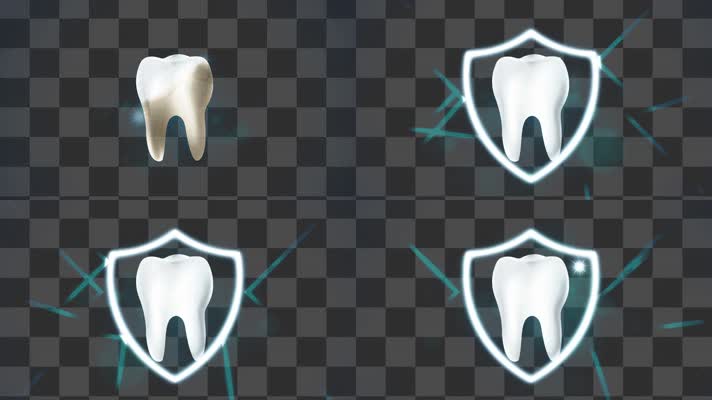保护牙齿（alpha通道）