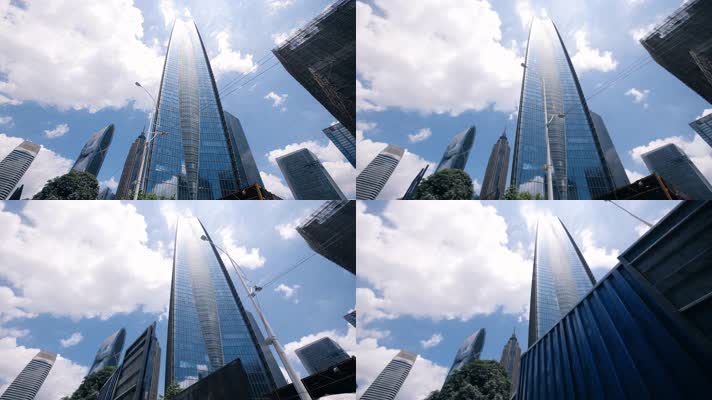 广州珠江新城CBD城市建筑高楼大厦4k视频