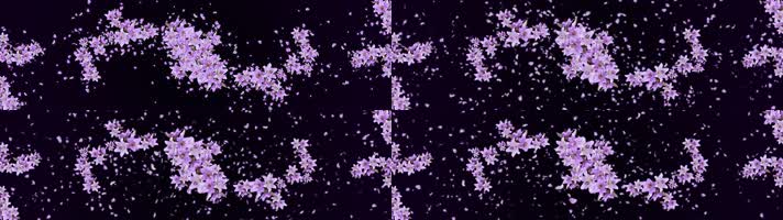 紫色粒子树  