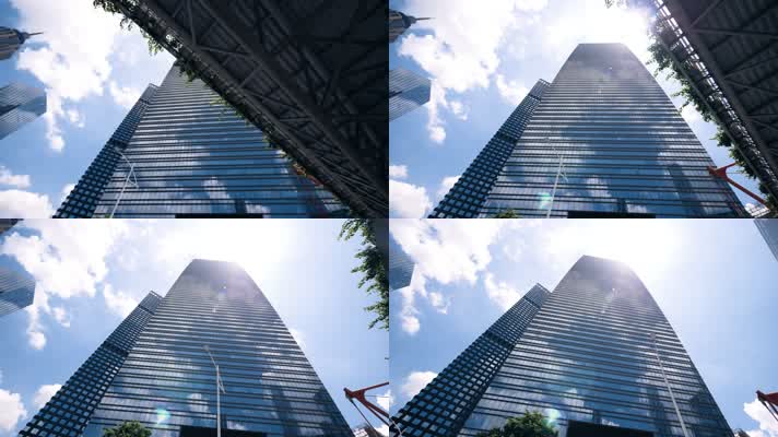 广州珠江新城CBD城市建筑高楼大厦4k