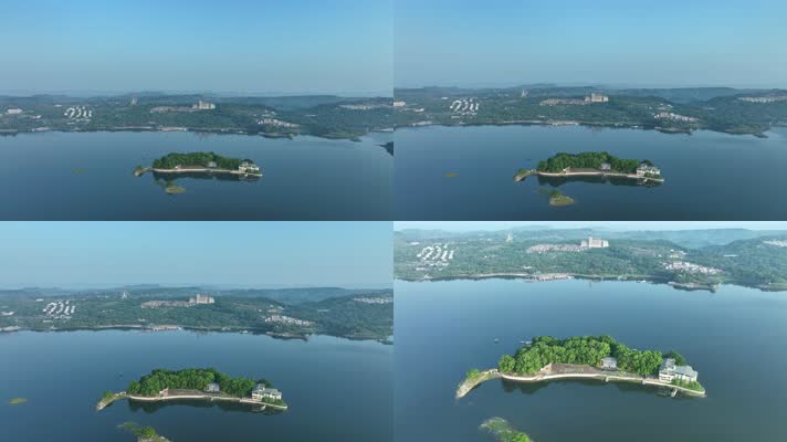 重庆长寿湖航拍实拍
