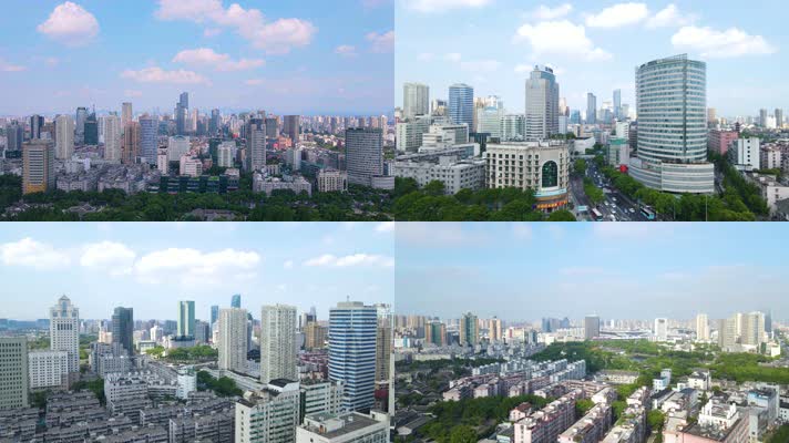 宁波海曙区全景城市建设4K航拍