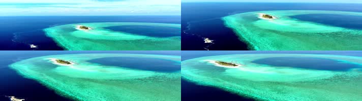 南沙群岛 碧海金沙 蓝色海滩 绿色大海 