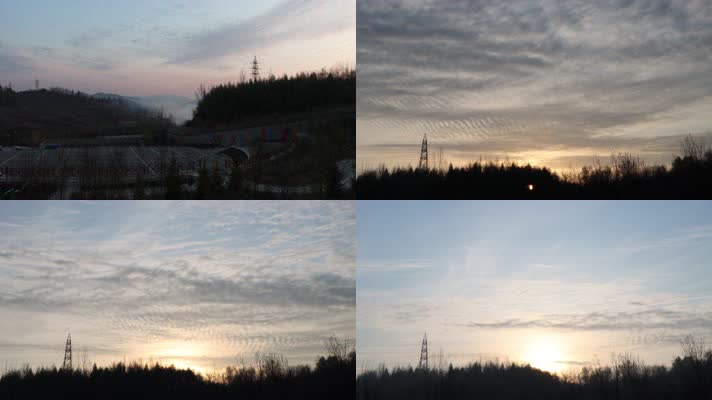 （延时拍摄）清晨 山区 云朵