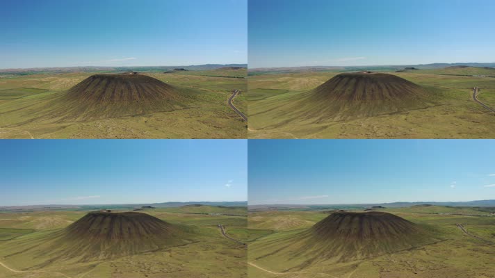内蒙古乌兰达火山航拍
