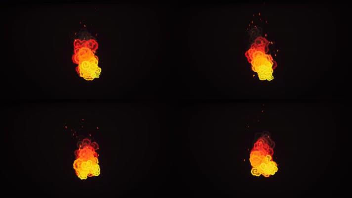 【4K】火焰动画