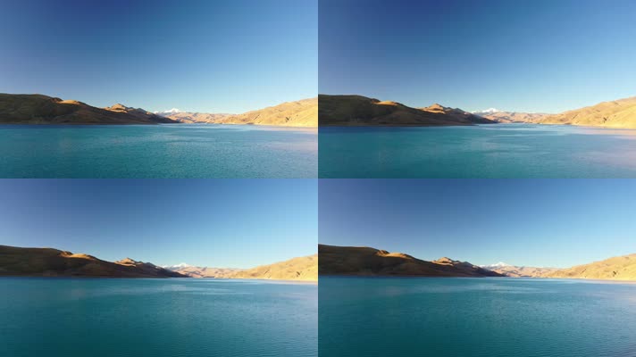 西藏羊卓雍错湖航拍
