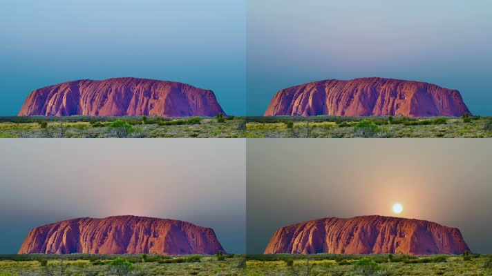 澳大利亚艾尔斯岩石延时摄影绝美风景