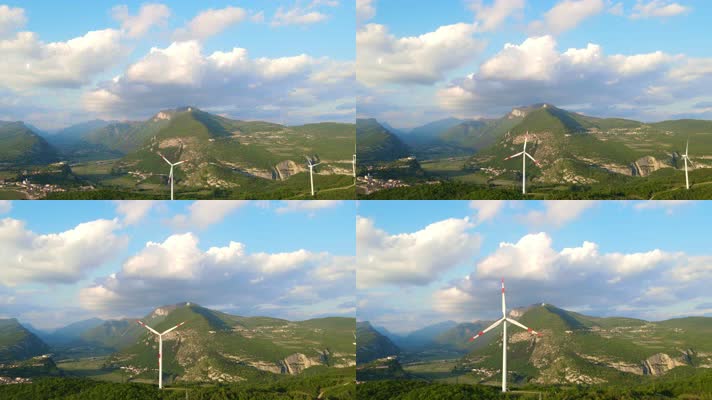 风力涡轮机发电机输电变电清洁能源
