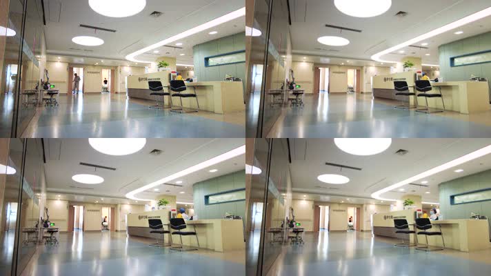 住院部医院医护人员护士站接待病人人流延时摄影