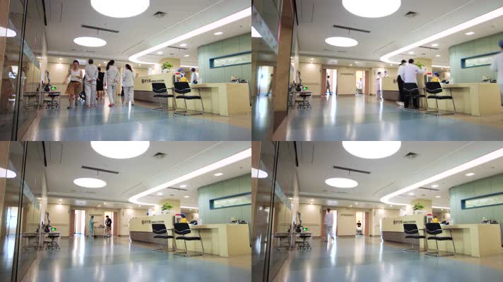 住院部医院医护人员护士站病人人流延时摄影