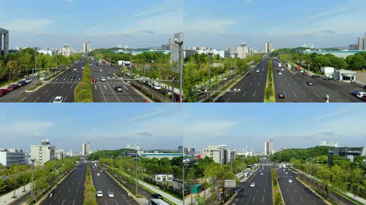 【4K】长沙高新区桐梓坡路提质改造航拍