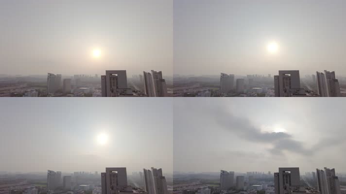 早晨的太阳阳光云朵风景延时摄影