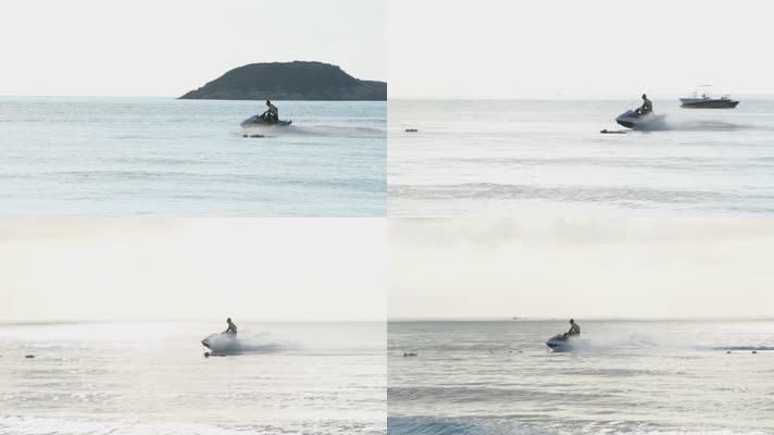 4K海上的摩托艇
