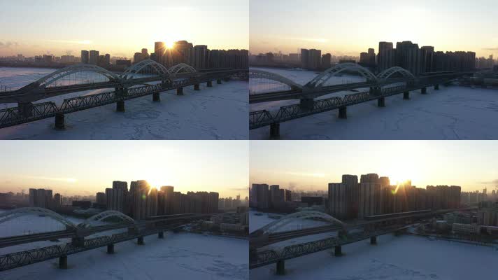 哈尔滨市区雪景1080-009