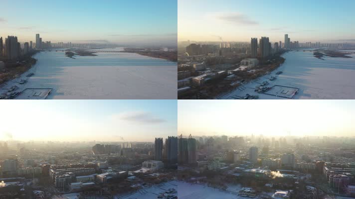 哈尔滨市区雪景1080-015