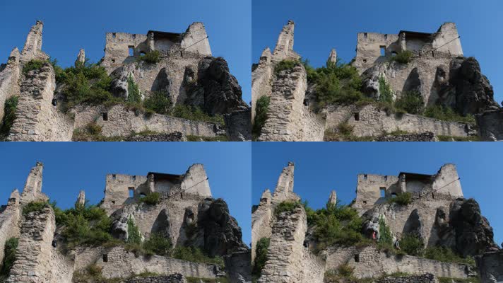 城堡遗址实拍素材