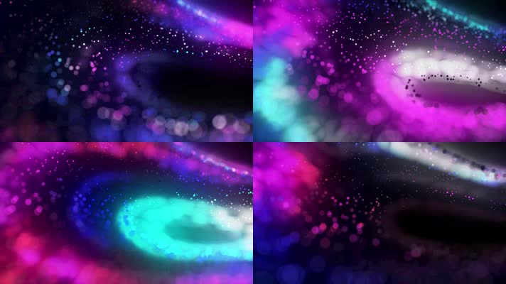 七彩粒子银河背景素材