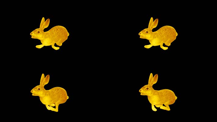 玉兔奔跑路径动画2