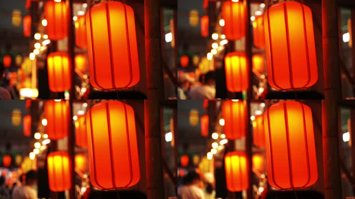 上海城隍庙中秋春节灯会4K