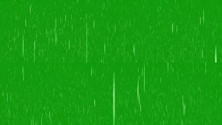 4k高清下雨绿幕素材