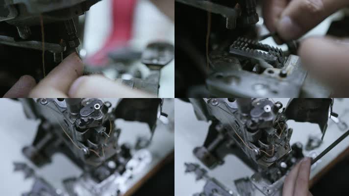 复古缝纫机器维修