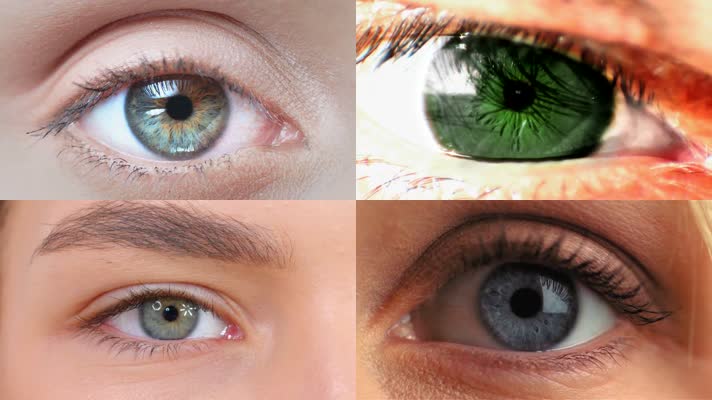 6款不同人种的眼睛特写