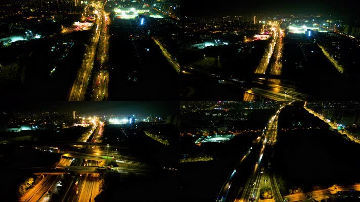 杭州下沙立交桥绕城高速夜景9