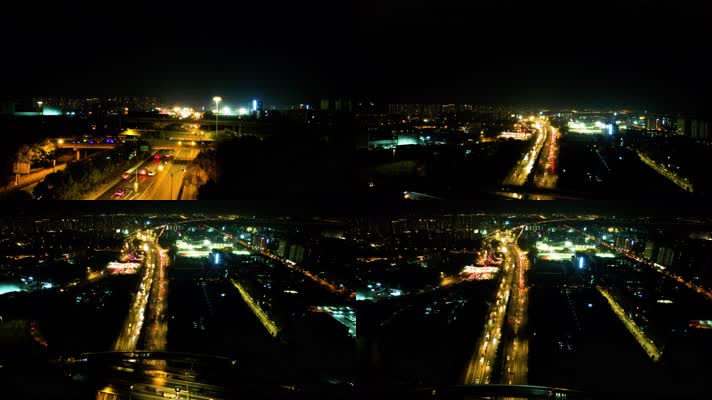 杭州下沙立交桥绕城高速夜景49