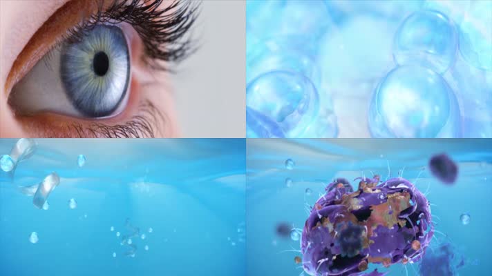 眼睛虹膜晶体视力医学3D动画