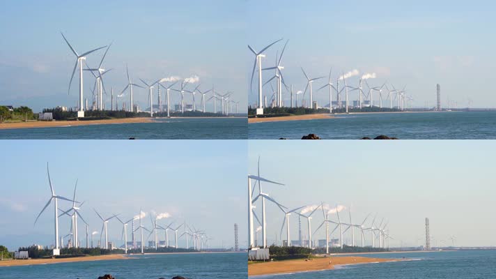 风车风力发电清洁能源