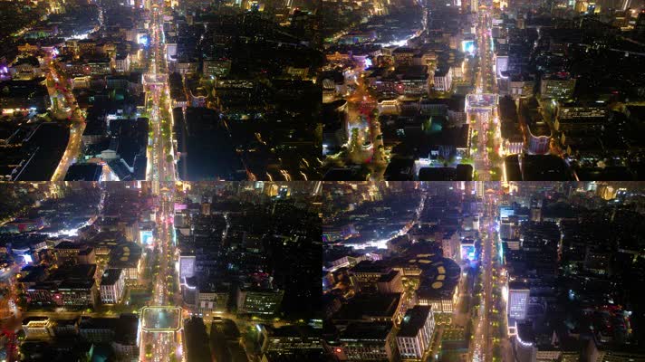 杭州西湖龙翔桥夜景车流延时摄影9