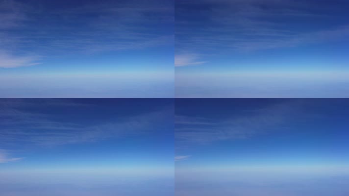 4K蓝天白云云层流动延时云海空镜头